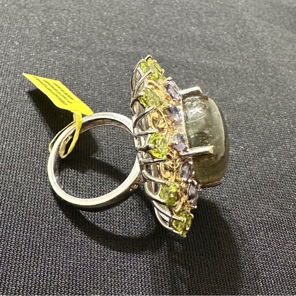 925 Multi-Gemstone Statement Ring - image 2